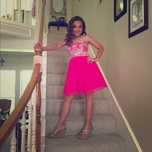 Blingy pink Party dress